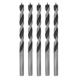 HARFINGTON 5pcs Brad Point Drill Bits 5mm Precise Cutting with Brad Point Tip for Woods
