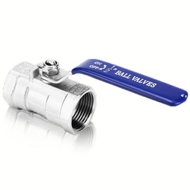 Ball Valve, Stainless Steel, PT, Flow Control Valve, Air Line Cock, Plumbing, 1000psi (6.89 MPa) Pipe Ball Valve, Reducing Port Pipe, One-Piece Half Diameter, Small Flow, Stainless Steel SS304, Female