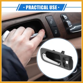 Partuto Automotive Front Left Driver Side Interior Door Handle Compatible for Honda CR-V 1997-2001 for Honda Odyssey 1995-1998, Durable Plastic Gray Replacement