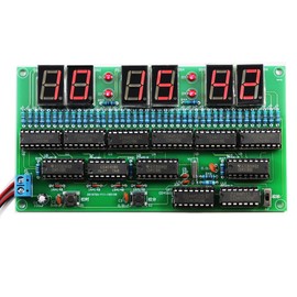 DIY Electronic Clock kit 6 bit Digital Circuit Clock Soldering kit Skill Contest Training Materials for Adults