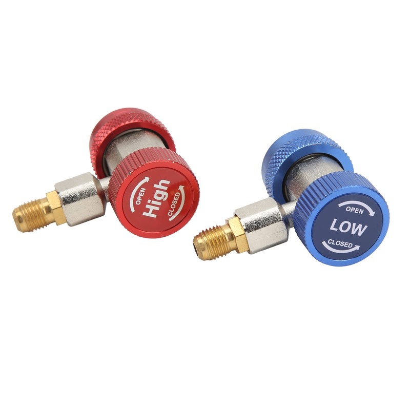 BOROCO Air Conditioning Charging Valve, 2 x R134a AC Air