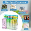 CLUQMEIK 2-Tier Drink Packet Organizer, Acrylic Drink Water Flavor Packet