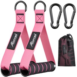 Resistance Band Handles, Replacement Handle Attachments for Cable Machine Pulleys, Resistance Band and Strength Trainer, Pull Down Workout Accessories, Home Gym Add On Equipment