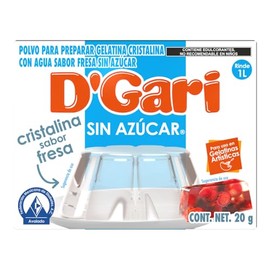 DGari Polvo para preparar gelatina con leche sabor coco 120 g