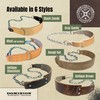 Dominion Strength Training Heavy-Duty Leather Dip Belt with Steel Chain