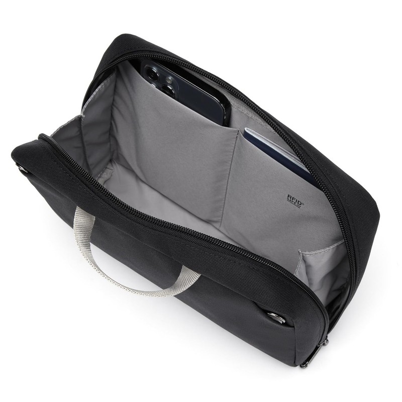 Pacsafe RFIDsafe Equipment Bag, Jet Black, One Size, Rfidsafe™ RFID