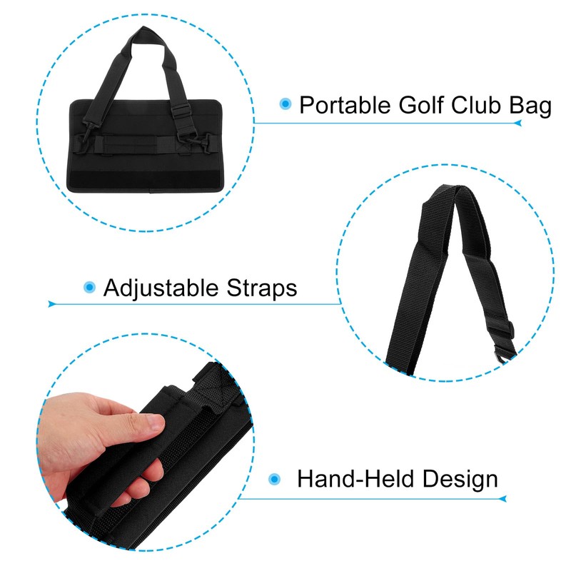 PATIKIL Mini Golf Club Bag, Portable Lightweight Club Carry Bag