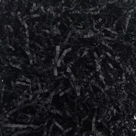GoooodGift - 3 oz - Black - Crinkle Cut Paper Shred Filler for Gift Wrapping, Gift Box Stuffing Birthdays, Basket Filling Mother's Day Christmas