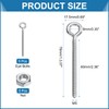 sourcing map 5 Pack Eye Bolts, M5 x 60mm 304