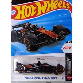 Hot Wheels McLaren Formula One Team [Black & Orange] F1 1/5, 20/250, 1:64 Scale Diecast Toy Vehicle