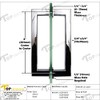 Top Hardware Stainless Steel 304 Grade Tubular Back to Back