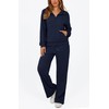BTFBM Womens 2 Piece Sweatsuits Set Long Sleeve Half Zip