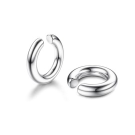 Sanfenly Ear Cuff Non-Piercing Earrings, Women's Chunky Earcuff Earrings No Hole Clip on Cartilage Earrings for Girls Hypoallergenic Jewelry Gift, Di medie dimensioni, Brass, Cubic Zirconia