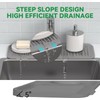 2 Pcs 40x12 cm Silicone Faucet Mats for 3.5-6cm Faucets