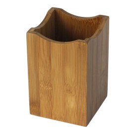 Bamboo Utensil Holder 6-7.9in Height Minimalist Design Kitchen Storage Freestanding Eco-FriendlySKU: H1347
