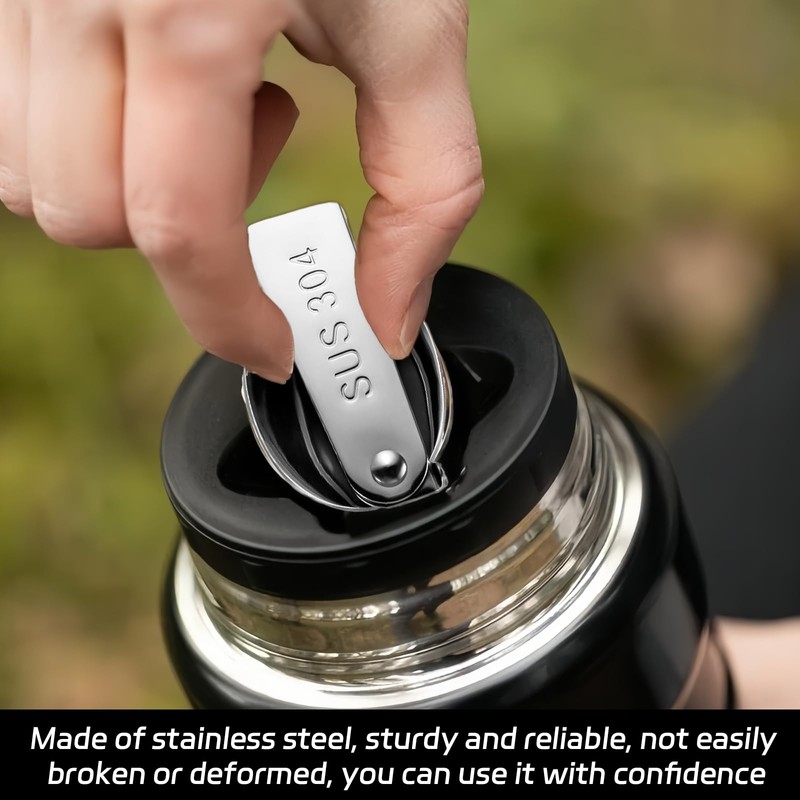 2 Pcs Folding Spoon and Fork,304 Stainless Steel Spork Portable
