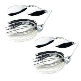 Freedom Tackle Speed Freak Compact Smallmouth Spinnerbait with Kilter Blade | 1/2 oz., Smokey Shad, 2-Pack (PN: 52203-2PK)