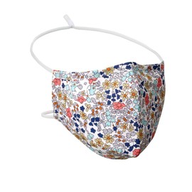 100% Cotton Washable Florisette Over-The-Head Face Mask - Adult