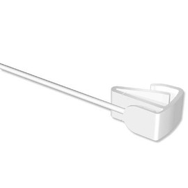 Interdeco Stretchfix Tension Straps (2 Pieces) with Clamping Brackets No Drilling as Disc Rods / Flexible Clamping Rods White 150 cm Can Be Shortened