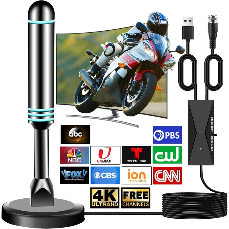 2025 Upgraded Indoor TV Antenna with 5M Cable - Freeview