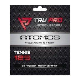 TRU PRO Atomos - Tennis String Set (Poly): Developed by Tournament Players for The Tournament Player (17g (1.25 mm), 12.2 m, Silver)