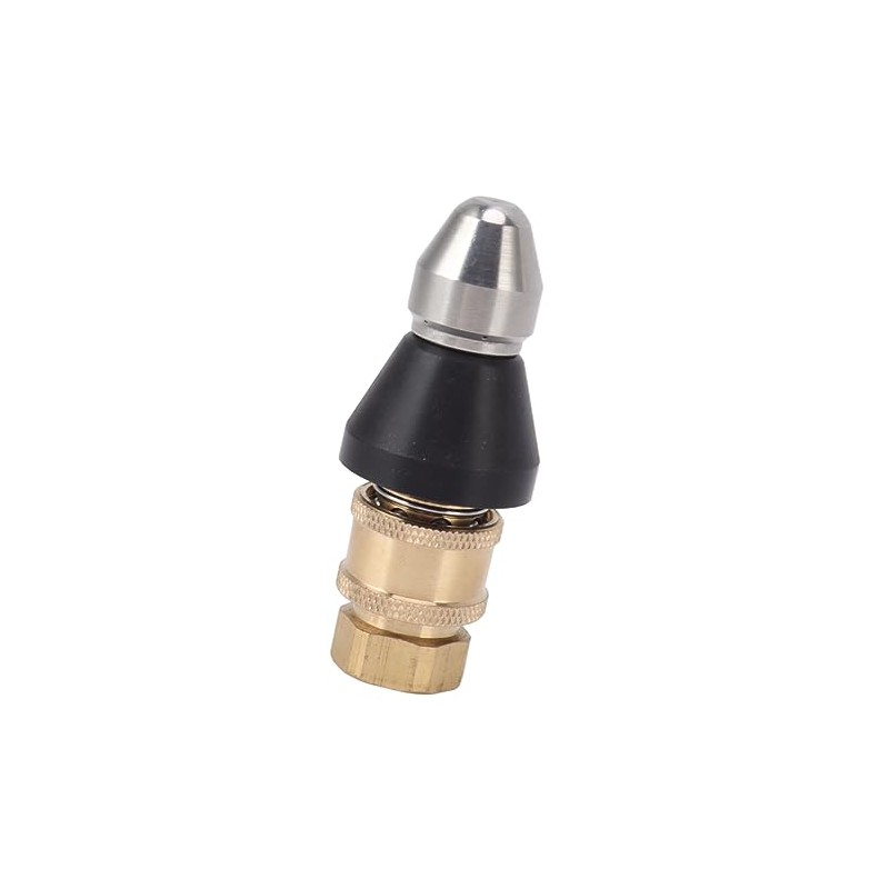 Domary Pressure Sewer Jetter Nozzle Stainless Steel G1/4 Adapter for