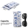 Face Shadow Double Glasses Case for Women Men Soft Sunglasses