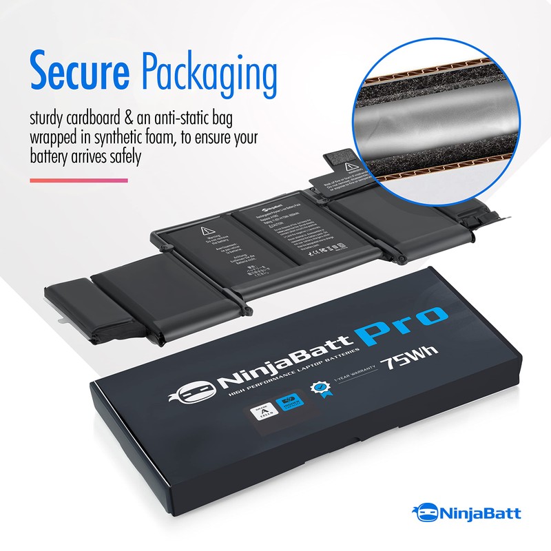 NinjaBatt Battery A1502 A1582 for Apple MacBook Pro Retina 13”
