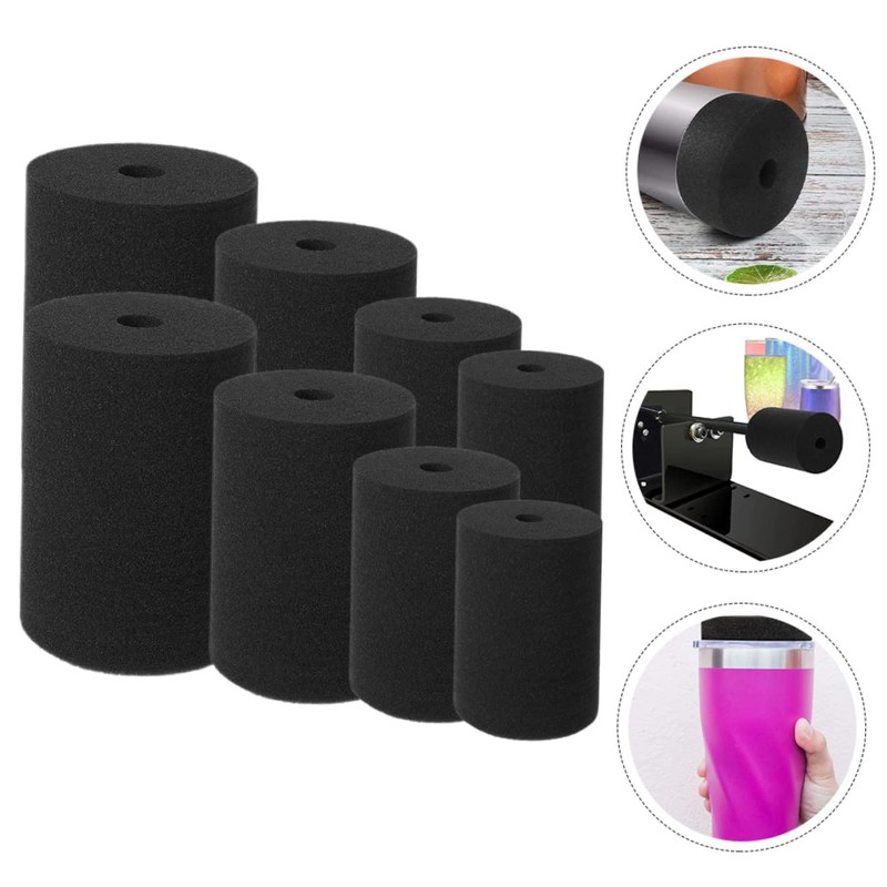 CORHAD Tumbler Rotary Tool Cup Turner Inserts 8pcs Sponges for