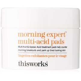 thisworks morning expert multi-acid pads: Refresh Morning Skin & Clear Acne, 60 Pads
