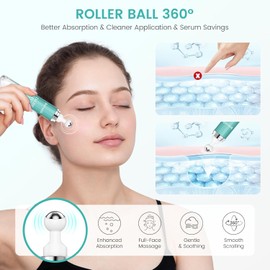 Dark Spot Remover for Face and Body,Acne Scars and Dark Spot Remover, Dark Spot Correcting Glow Serum, Skin Care Serum for Uneven Skin Tone with 360°Roller Massage Ball