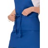 Chef Works Unisex Three Pocket Apron, Royal, One Size