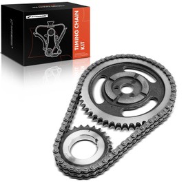 A-Premium Engine Timing Chain Kit W/Sprocket [fits OHV, 8Cyl] Compatible with Chevy & GMC, fits Camaro, Chevelle, Jimmy, Biscayne & C,G,K,R,P, Class C20 G20 P35 K1500 Suburban, Sprint, Nova, B6000