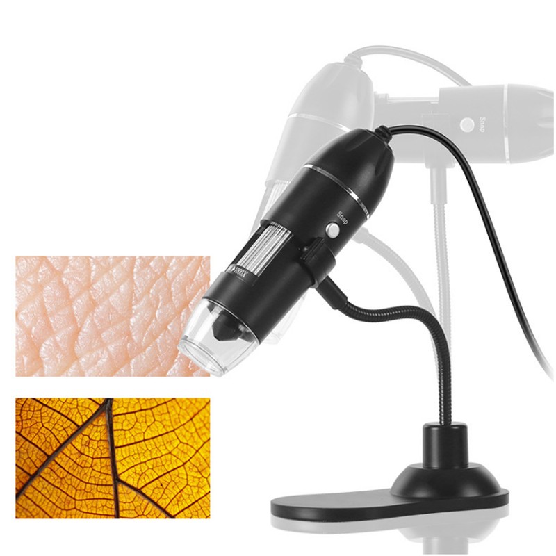 1000X Bracket Portable Digital USB Microscope with Built In 8