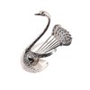 Swan Base Holder with 6pcs Elegant Ice Cream Spoons Teaspoons