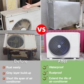 Outdoor Air Conditioning Cover, Waterproof Air Conditioning Covers, Protective Cover, Rectangle, Outdoor Window, AC Unit, Split Air Conditioning Cover, Dust Cover for Home (Size : 100 x 41 x 80 cm)