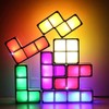Vmxlso Stackable Night Light Children, 7 Colours Induction Interlocking Desk