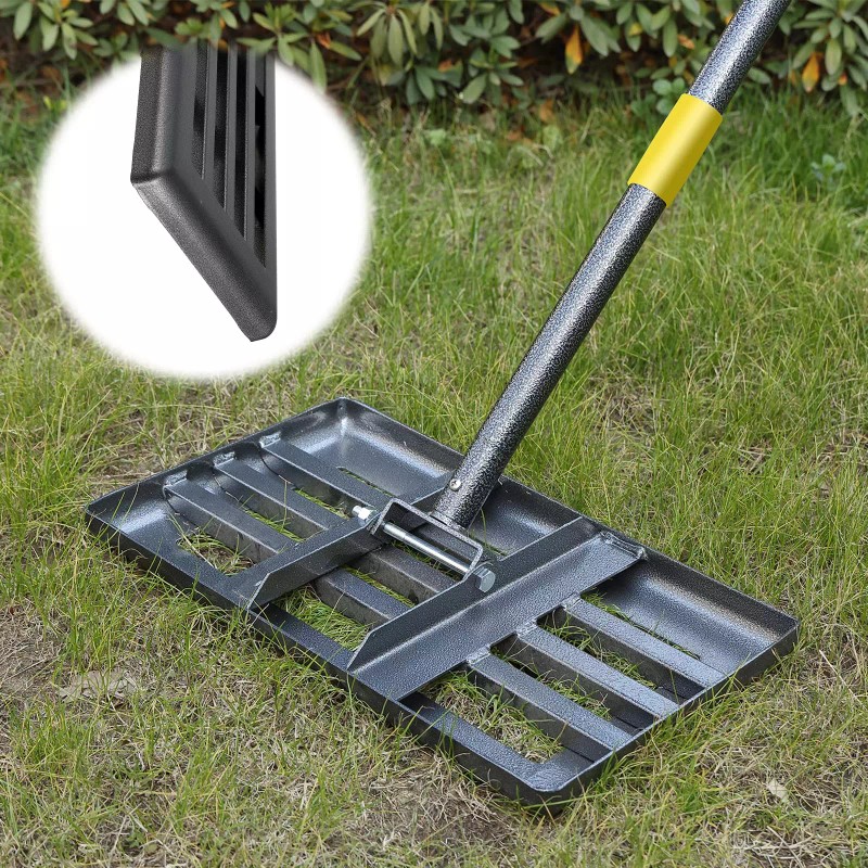 Nicecho Heavy Duty 17"x10" Lawn Leveling Rake w/ 60"L Adjust