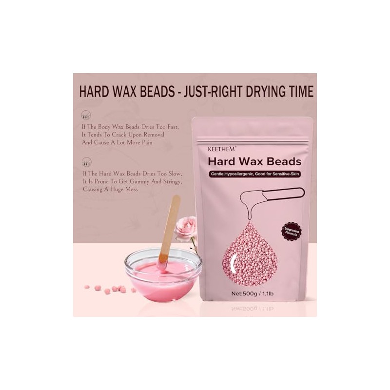 Hard Wax Hair Removal Beads for Sensitive Skin - Complete