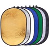 REFLEX CAMERA 7-in-1 Photography Reflector (Rectangular) – Translucent/Silver/Gold/White/Black/Blue/Green – Light