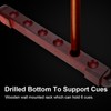 Wooden Billiard Pool Cue Rack Wall Mounted Rack Stick Holder