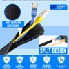 MarketConnect® Braided cable conduit with Velcro fastener, diameter 19 mm,