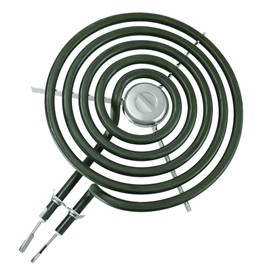Upgraded WB30M1 Electric Stove Burner ERS30M1 Replacement for 6 Inch 5 Turns 240V Surface Element with Silver Center Medallion fit for GE Hot-point Ken-more Range Stove by Romalon