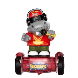 Odyssey Toys Hoverboard Heroes Hip Hop Hippo Remote Control Toy, LED Light-Up Hoverboard with Removable Character, Ages 5+