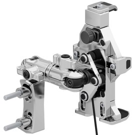 Tackform Aluminum Chrome Motorcycle Perch/Brake/Clutch Reservoir Adventure Phone Mount - Vibration Dampening and Wireless Charging | 3.5” Arm | Compatible with Harley-Davidson, Gold Wing, More