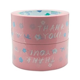 OPP Packaging Tape Packaging Supplies for Flima Shipping Materials Thank You Thank You Tape Wrapping Packaging Gift Cute Decoration (1 Piece, Green)