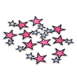 Hierro Bordado en Parches Estrella Hierro en Parches 10 Piezas Parches Bordados DIY Coser Apliques Parche para Jeans Ropa Sombreros Bolsas Artesanía