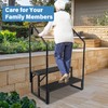 RV Steps w/Dual Handrails, 2 Step Spa Hot Tub Steps