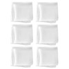 6 White Cloth Napkins, Satin Cloth Napkins, Table Decoration, Reusable