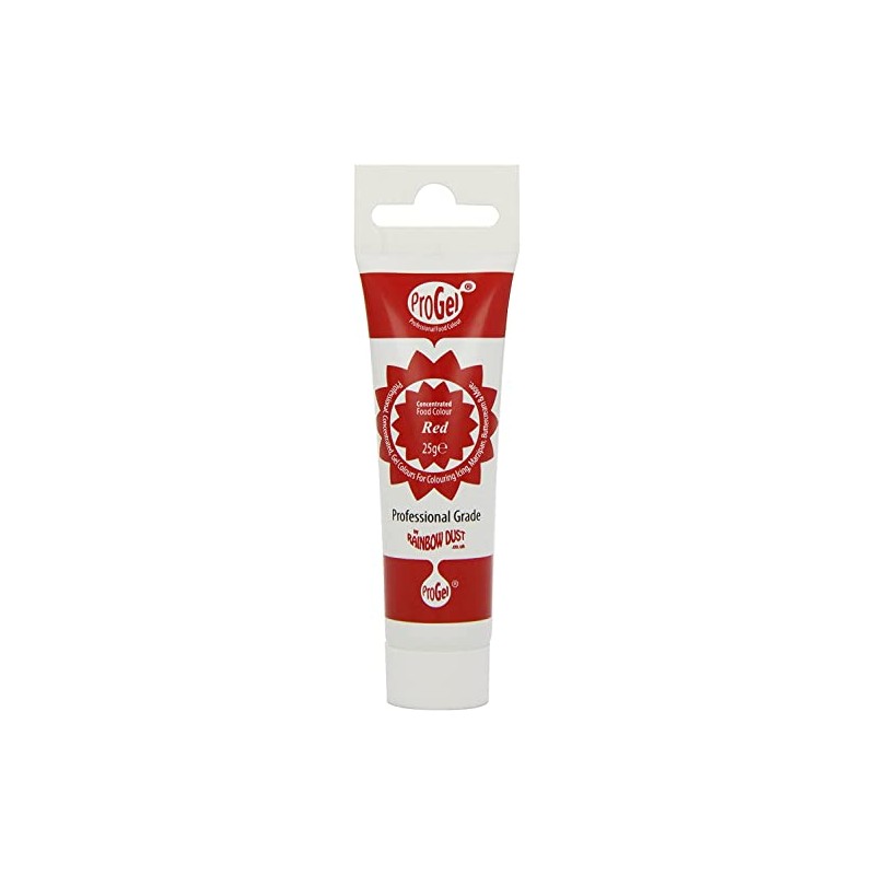 Rainbow Dust Professional Grade Pro-Gel Food Colour, 25 g, Red